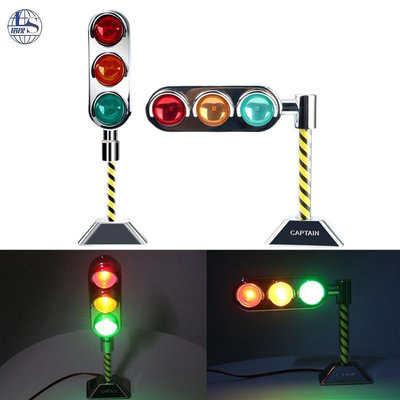 迷你紅綠燈汽車LED裝飾燈3燈3色交通信號燈機車通用改裝信號燈