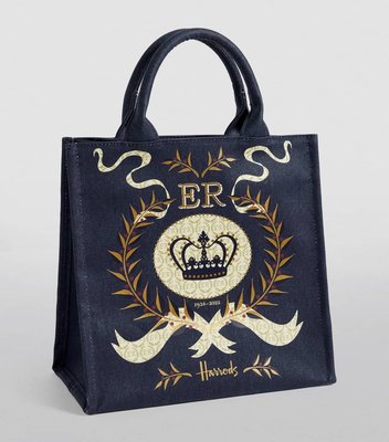 英國百年高檔百貨公司Harrods限定 伊莉莎白二世女王紀念提袋