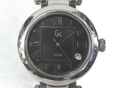 時尚錶 [GUESS GC2000] 傳統圓型[黑色面+日期]時尚錶-石英錶/中性錶