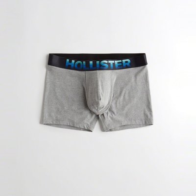 【HOLLISTER Co.】【HCO】HC男款內褲漸層藍字灰 F07180410-38