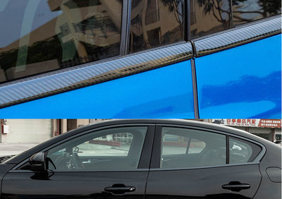 福特 FOCUS MK4 不銹鋼 左右車窗飾條 8片組 碳纖卡夢紋 保護框 車窗保護條 汽車車窗電鍍條 不銹鋼保護貼