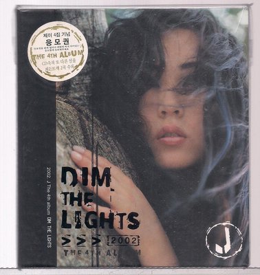 2002 J THE 4TH ALBUM [ DIM THE LIGHTS ] CD 未拆封