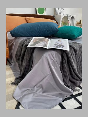 【皇后心選】自做百支貢緞枕套/床單系列-高級灰E851現貨 正品 促銷
