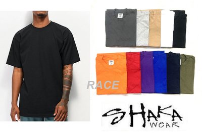 【RACE】SHAKA WEAR MAX HEAVY WEIGHT 素踢 短袖 短踢 T恤 7.5OZ 重磅數 多色