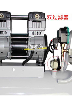 真空泵真空泵工業用吸附CNC真空吸盤抽氣泵靜音高小型實驗室無油負壓泵