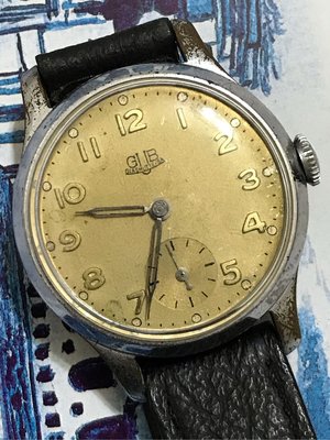 Glashutte 格拉蘇帝 老錶 手上鏈 愛買家族 德國 機械錶 小秒針