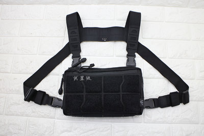 台南 武星級 PSIGEAR MPCS 輕量 胸包+背帶 黑 ( PSI包包軍品真品警用軍用槍盒槍包槍袋雜物袋工具袋證件