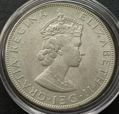 百慕達     伊利莎白二世    1964年   1 克朗    銀幣(50%銀)  1881