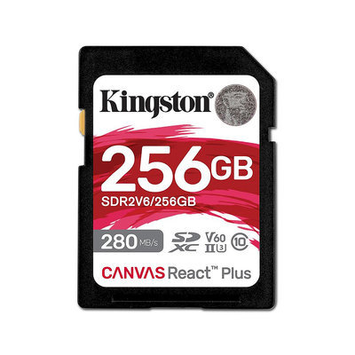 新款 金士頓 256G 專業攝影 SDXC UHS-II U3 V60 相機記憶卡 (KT-SDR2V6-256G)