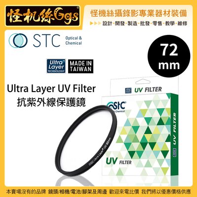 怪機絲 STC 72mm Ultra Layer UV Filter 抗紫外線保護鏡 薄框 鍍膜 高透光 抗靜電 鏡頭