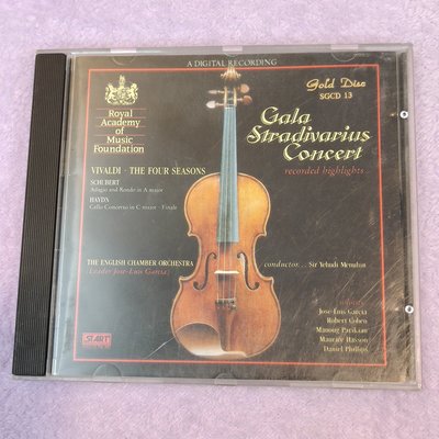CD聖經發燒示範碟 Gala Stradivarius Concert 名琴的饗宴(1A2 TO)日本東芝24K黃金CD