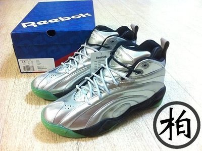 【柏】台灣公司貨 REEBOK SHAQNOSIS OG STEEL 鋼鐵悍將 銀色 3M 反光 夜光底 年輪鞋 US9.5