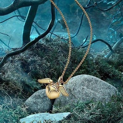 100原廠％Pandora潘朵拉925純銀夢朵拉哈利波特系列金色飛賊項鏈套裝系送女友閨蜜