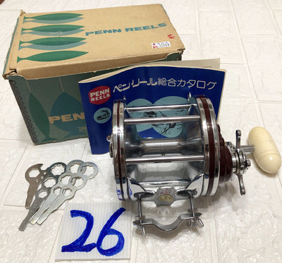 采潔 日本二手外匯精品釣具 美國製 PENN REELS 114H 6/0型 二手釣具釣竿 捲線器 富士輪 編號 G26