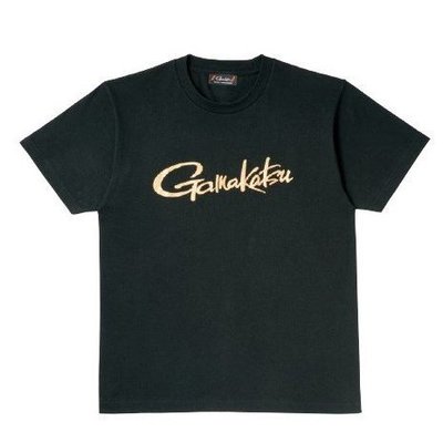 《三富釣具》GAMAKATSU 短袖T恤 GM-3576 M號 黑 商品編號 558227