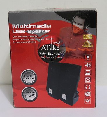 ATake 音箱/喇叭 Multimedia USB Speaker(ASP-002)