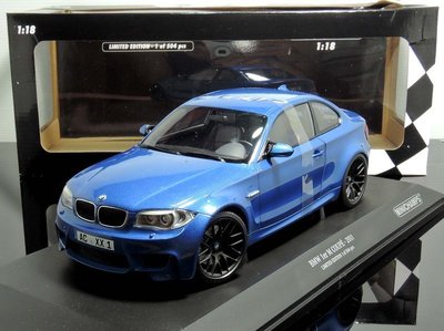 【MASH】現貨特價 Minichamps 1/18 BMW 1M E82 Coupe 2011 blue