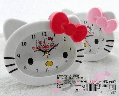 Hello Kitty可愛鬧鐘創意臥室床頭鐘兒童學生個性簡約