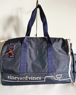 25WATER【一元起標】美國 vineyard vine's 男女 旅遊 運動 旅行袋 行李袋 大包 手提包 深藍色