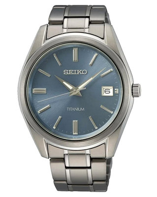 SEIKO精工 CS系列 鈦金屬 石英腕錶(藍面) 6N52-00B0B/SUR371P1 /40mm