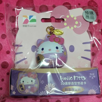 HELLO KITTY達摩造型悠遊卡-粉紫限定款-050401-T13