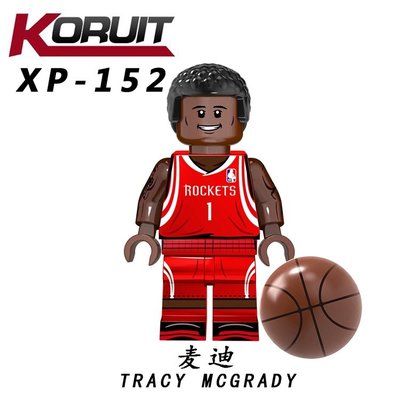 【積木班長】XP152 崔西 麥可雷迪 T-MAC 籃球巨星 NBA 同款 人偶 /相容 樂高 LEGO 積木