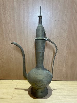 銅製水壺 早期銅壺 銅壺造型擺件 銅壺水壺擺飾 二手銅壺  超商取貨簡單型 銅壺擺飾品