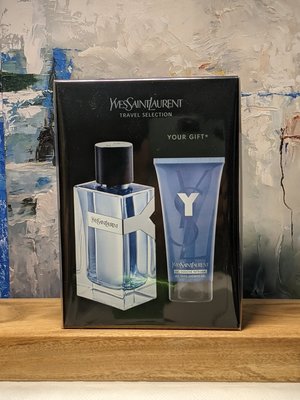 香親香愛～～YSL  聖羅蘭 Y 男性淡香水禮盒組 100ml+50ml 沐浴精, Yves Saint Laurent