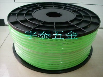 YT（宇泰五金）正台灣製(龍之印)超A級5x8mm抗UV高壓管/100米PU風管(螢光綠)/特價中