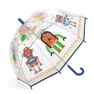 ☘ 板橋統一婦幼百貨 法國 Djeco智荷 藝術插畫透明 兒童雨傘 雨季來臨