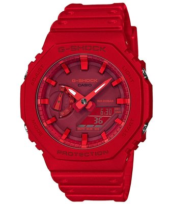 日本正版 CASIO 卡西歐 G-Shock GA-2100-4AJF 紅色 男錶 男用 手錶 日本代購