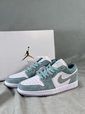 Air Jordan 1 Low”New Emerald”翡翠藍 白綠 平衡防滑籃球鞋 男女鞋 DN3705-301