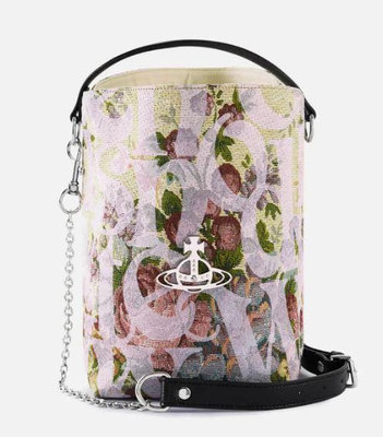 代購Vivienne Westwood Sally Crossbody Bag英式古典玫瑰花手提肩背水桶包