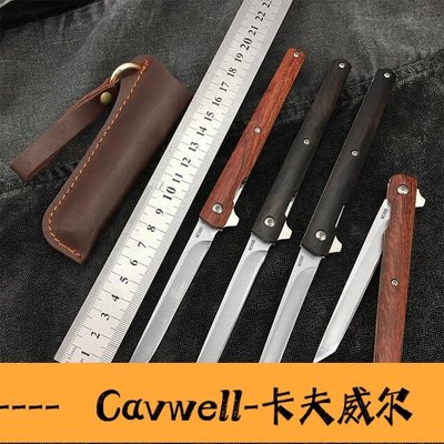 Cavwell-神筆m390粉末鋼折疊刀軸承刀手工戶外隨身防身荒野求生折刀兩把裝-可開統編