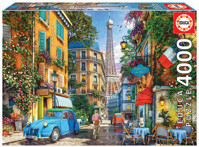 缺貨 19284  4000片歐洲進口拼圖 EDUCA 繪畫風景 復古法國巴黎街道 艾斐爾鐵塔