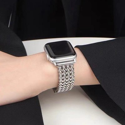 特賣-不鏽鋼菱格錶帶 Apple Watch錶帶 不褪色錶帶 蘋果手錶