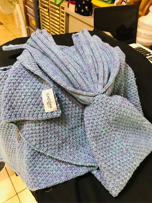美人魚毛毯 size free 水藍色 CACOAN 針織毛毯 新的
