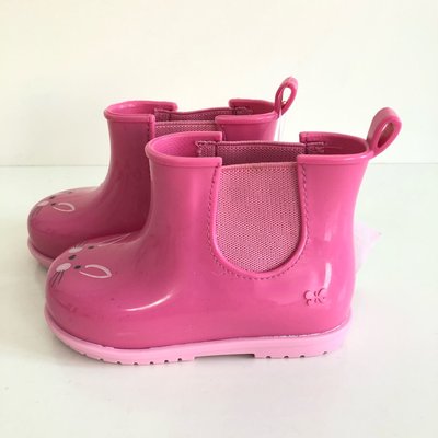 《現貨》ZAXY BOOT JOY BABY幼童 巴西尺寸19/20（寶寶魔法兔 短靴 雨靴 雨鞋 -桃紅色）