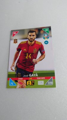 EURO 2020 - KICK-OFF 2021西班牙足球明星JOSE GAYA少見一張~10元起標