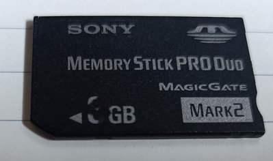 SONY Memory Stick Pro 8G記憶卡/2手