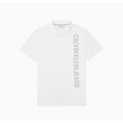 【美麗小舖】全新真品 Calvin Klein CK 白色 男 POLO衫 T恤 短袖 上衣 純棉~-OOTD