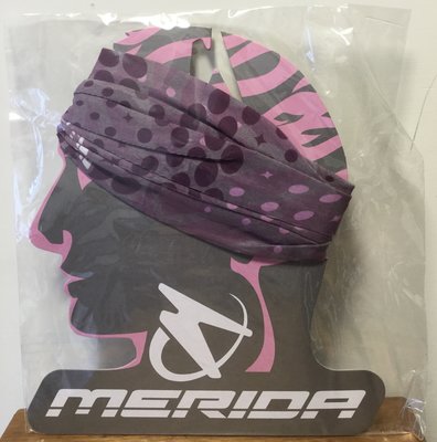 MERIDA 美利達 頭巾 圍巾 海盜帽 桶帽 自行車 騎車 登山 健行 戶外 日常 台灣製造 全新未拆 紫色