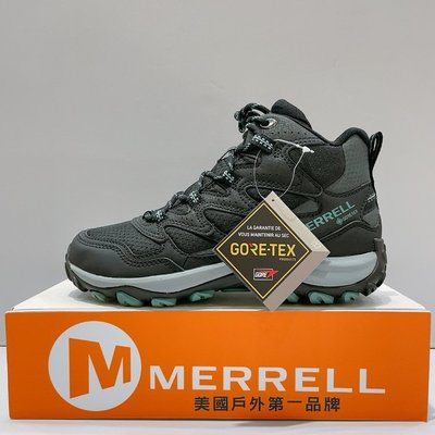 【麥兜運動】MERRELL WEST RIM SPORT MID GTX 女生 黑色 防水 耐磨底 防水 登山鞋 ML036552