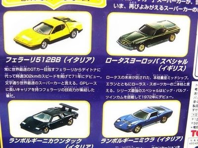 日本紅標 TOMY 多美 合金小汽車 限定TOMICA車組 義大利超級跑車 SUPERCARS SUPER CARS 藍