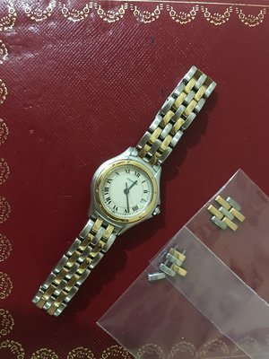 Cartier Panthere 美洲豹腕錶 圓框 鋼/18K金經典半金錶款