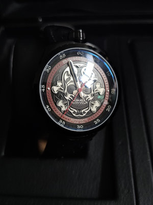 BOMBERG炸彈錶狠角色自動機械手錶 一元起標 競標商品 瑞士製造 骷髏限量版 獨特造型 國際知名 藝術美學