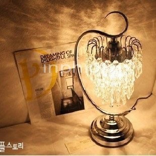 INPHIC-韓國水晶檯燈 臥室檯燈 書房檯燈檯燈 噴泉水晶檯燈