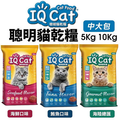 IQ Cat 聰明貓乾糧 5Kg 10KG 成貓飼料 貓飼料 貓糧『WANG』
