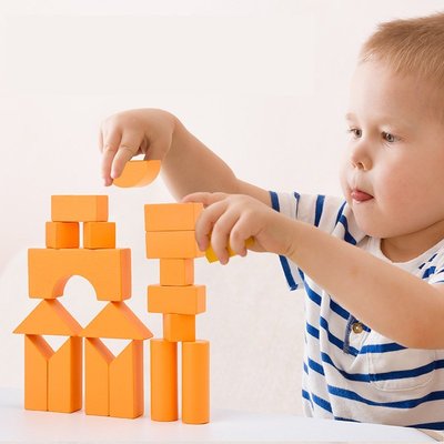兒童創意平衡游戲積木嬰幼兒早教開發益智拼搭拼裝木制大顆粒玩具 #積木玩具