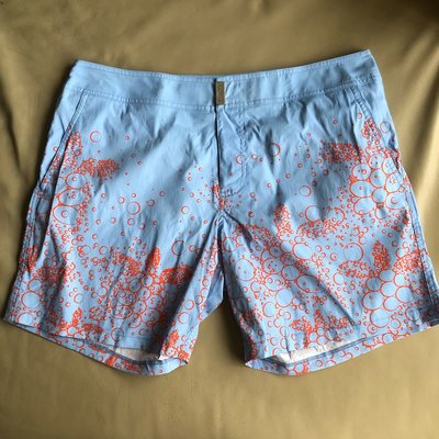 [品味人生2]保證全新正品 Vilebrequin 藍底 紅泡泡  海灘褲 休閒短褲 短褲  size XL